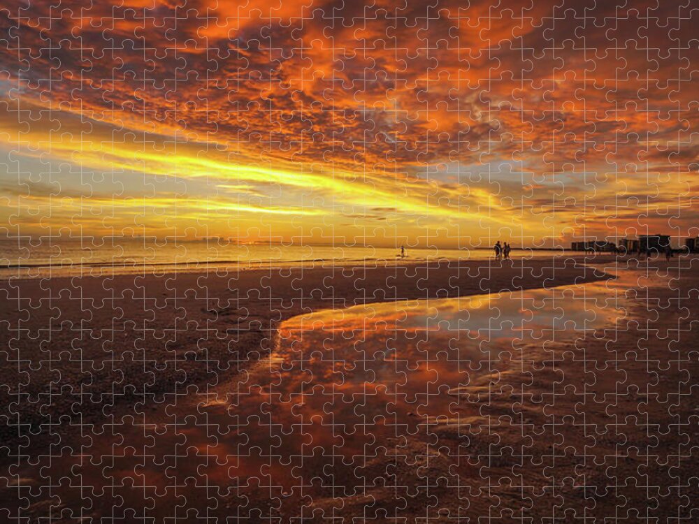 Sunset Jigsaw Puzzle featuring the photograph Amazing Sky Marco Sunset by Joey Waves
