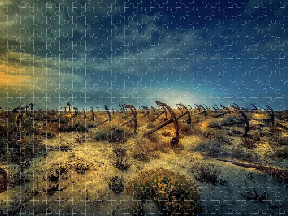 Anchors Graveyard Jigsaw Puzzle featuring the photograph Anchors drop by Micah Offman