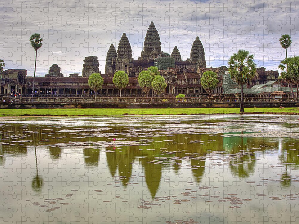 Tranquility Jigsaw Puzzle featuring the photograph Angkor Wat by Jon Garcia Photography