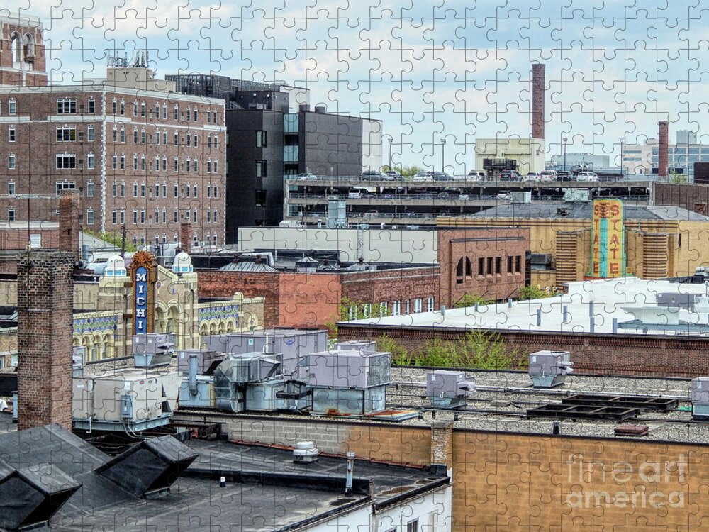 Ann Arbor Jigsaw Puzzle featuring the photograph Ann Arbor, Michigan by Phil Perkins