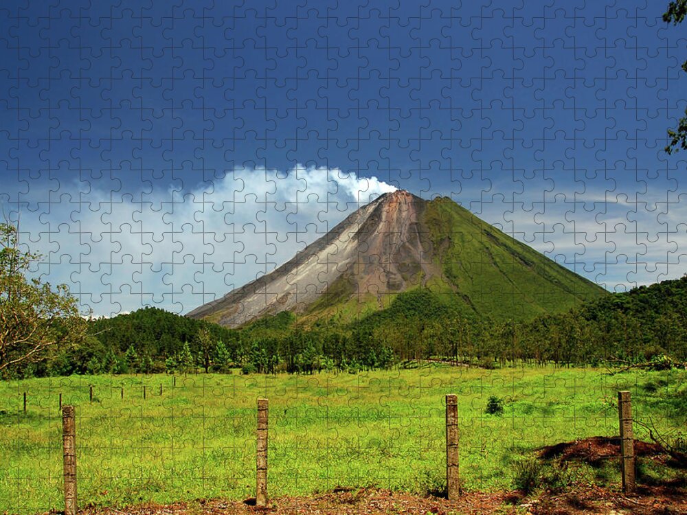 Scenics Jigsaw Puzzle featuring the photograph Arenal Volcano - Costa Rica by Titoslack