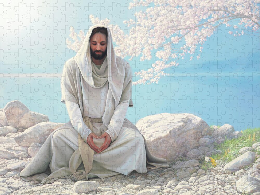 Jesus Jigsaw Puzzle featuring the painting As I Have Loved You by Greg Olsen
