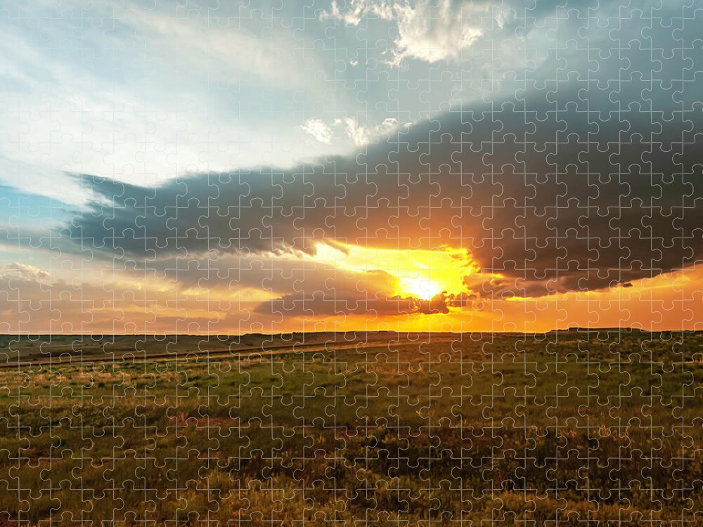 Tourism Jigsaw Puzzle featuring the photograph As the Sun is Setting by Laura Hedien