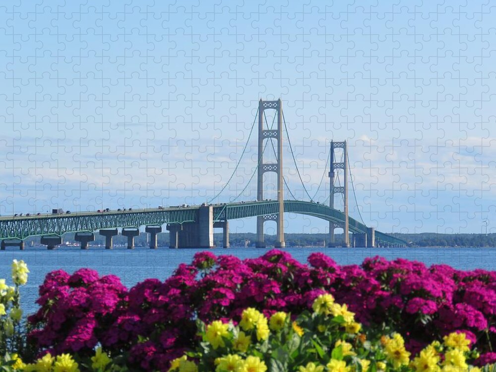 Pure Michigan Jigsaw Puzzle featuring the photograph August Flowers by Keith Stokes