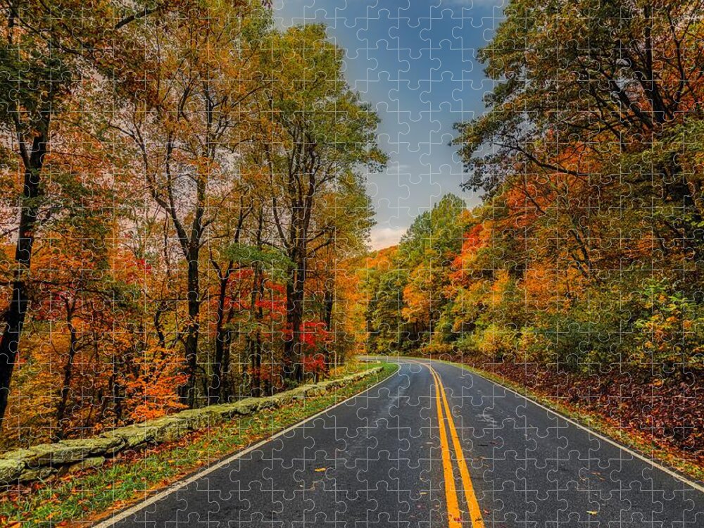 Shenandoah National Park Jigsaw Puzzle featuring the photograph Autumn Along Skyline Drive - Shenandoah by Mountain Dreams