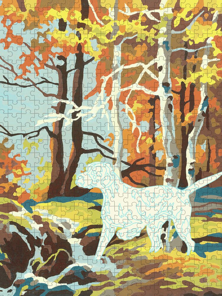 Activity Jigsaw Puzzle featuring the drawing Autumn by CSA Images