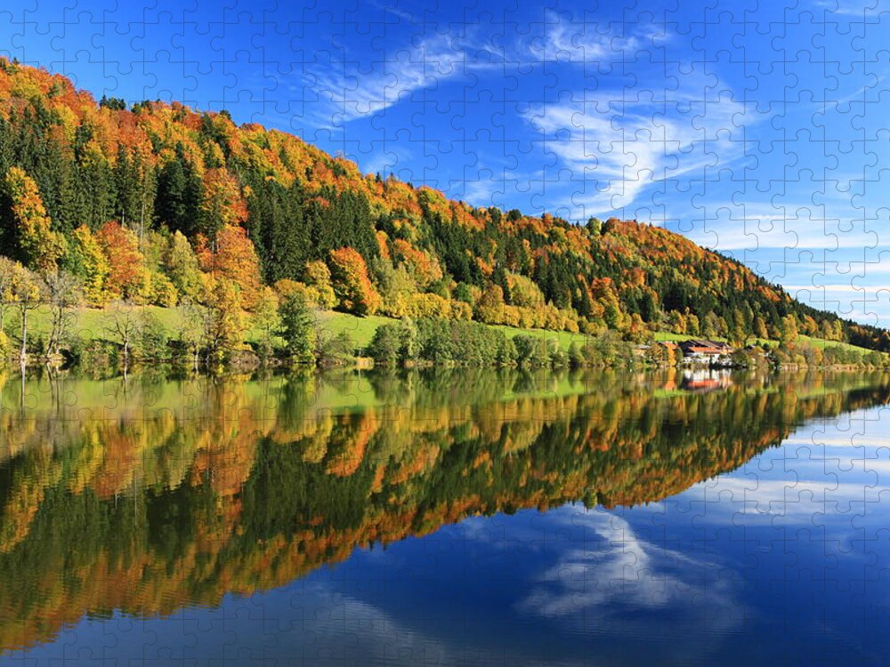 Scenics Jigsaw Puzzle featuring the photograph Autumn In Bavaria by Achim Thomae