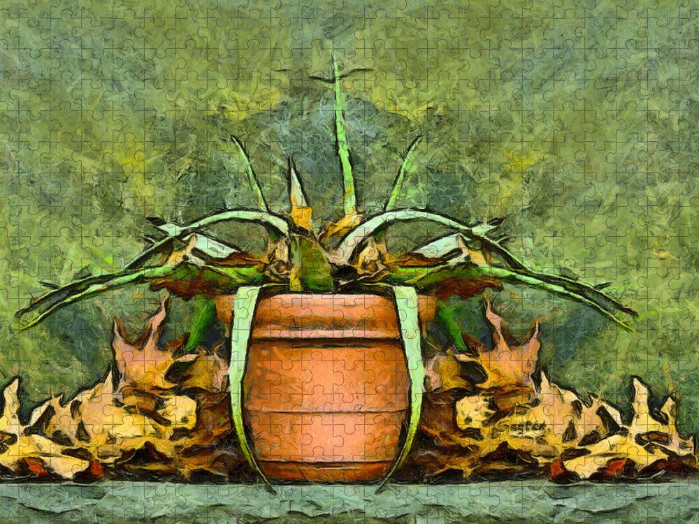 Autumn Neglect Jigsaw Puzzle featuring the photograph Autumn Neglect by Barbara Snyder
