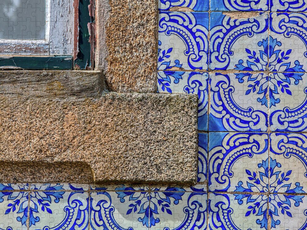 Arabic Jigsaw Puzzle featuring the photograph Azulejo Tile of Portugal by David Letts