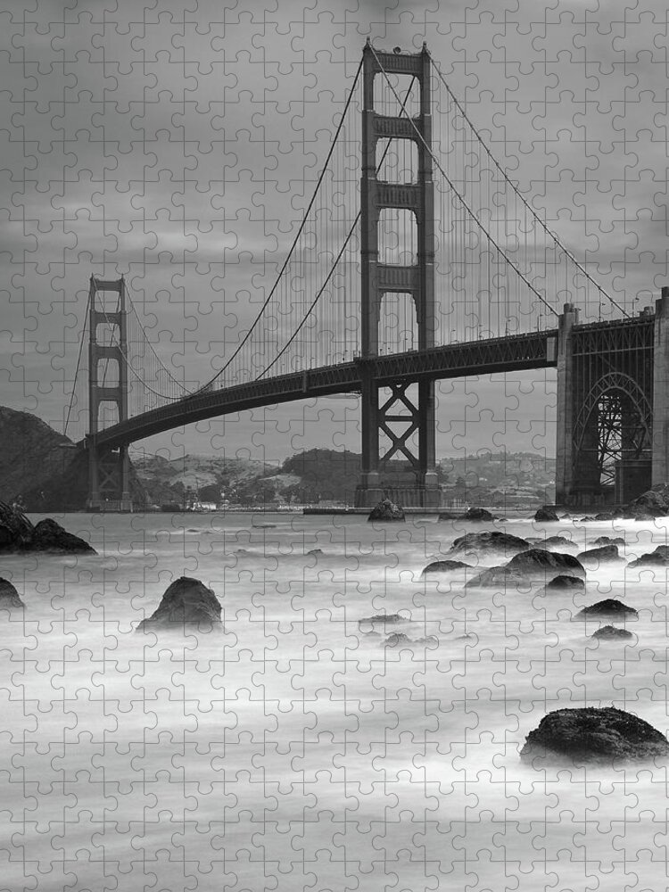 Tranquility Jigsaw Puzzle featuring the photograph Baker Beach Impressions by Sebastian Schlueter (sibbiblue)