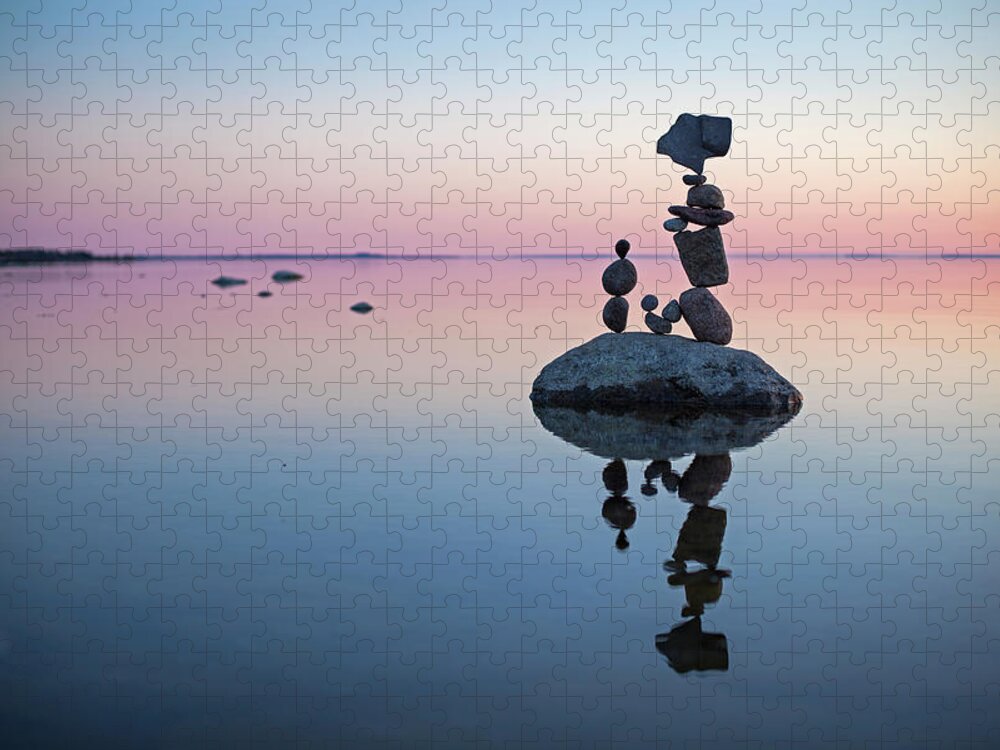 Zen stones in water Jigsaw Puzzle