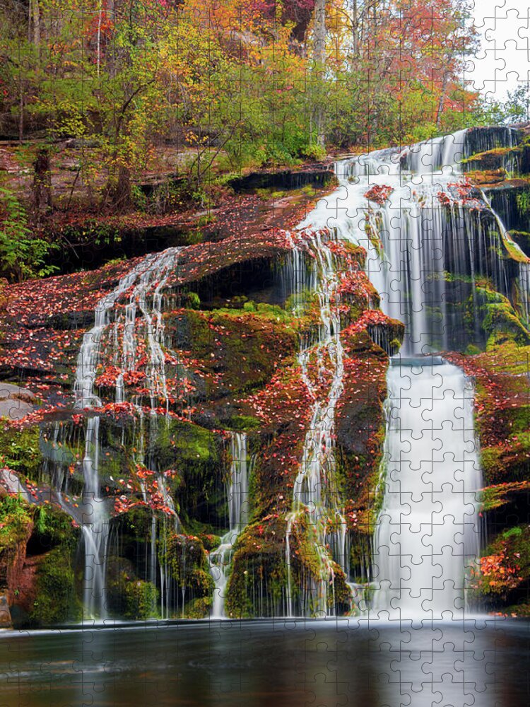 Bald River Falls Jigsaw Puzzle featuring the photograph Bald River Falls by Joe Leone