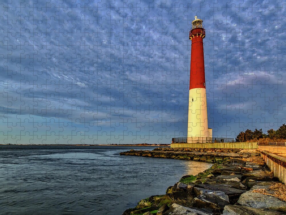 Barnegat Light Jigsaw Puzzle featuring the photograph Barnegat Lighthouse Afternoon by Susan Candelario