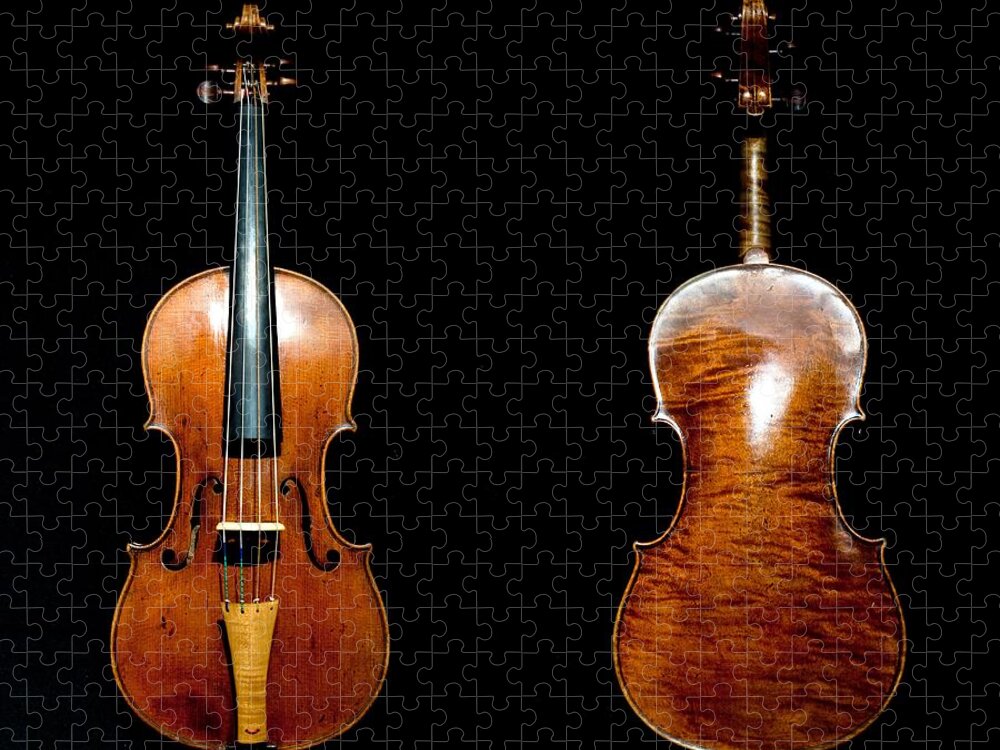 Music Jigsaw Puzzle featuring the photograph Baroque Viola by Victor Gil Gazapo