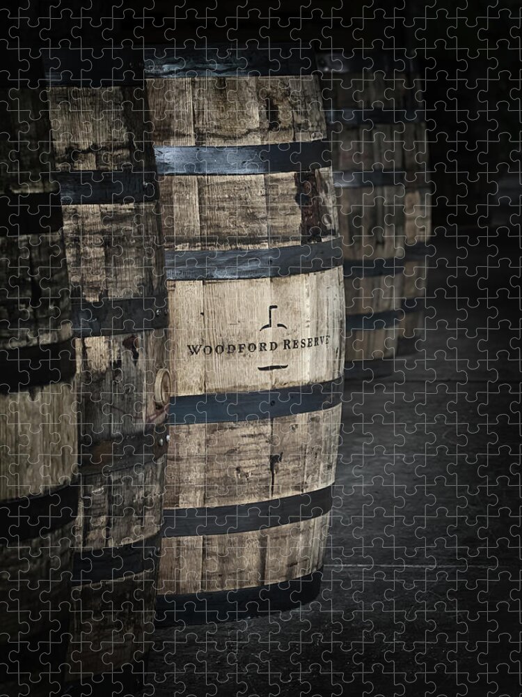 Woodford Reserve Jigsaw Puzzle featuring the photograph Barrels of Bourbon by Susan Rissi Tregoning