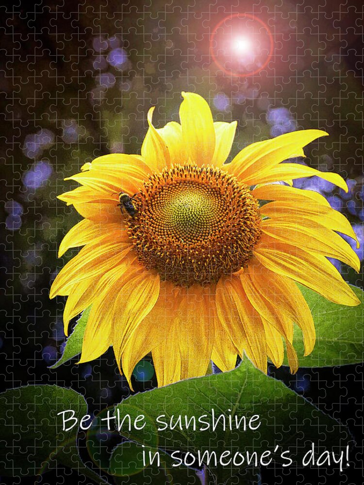 Sunflower Jigsaw Puzzle featuring the photograph Be the Sunshine by Ola Allen