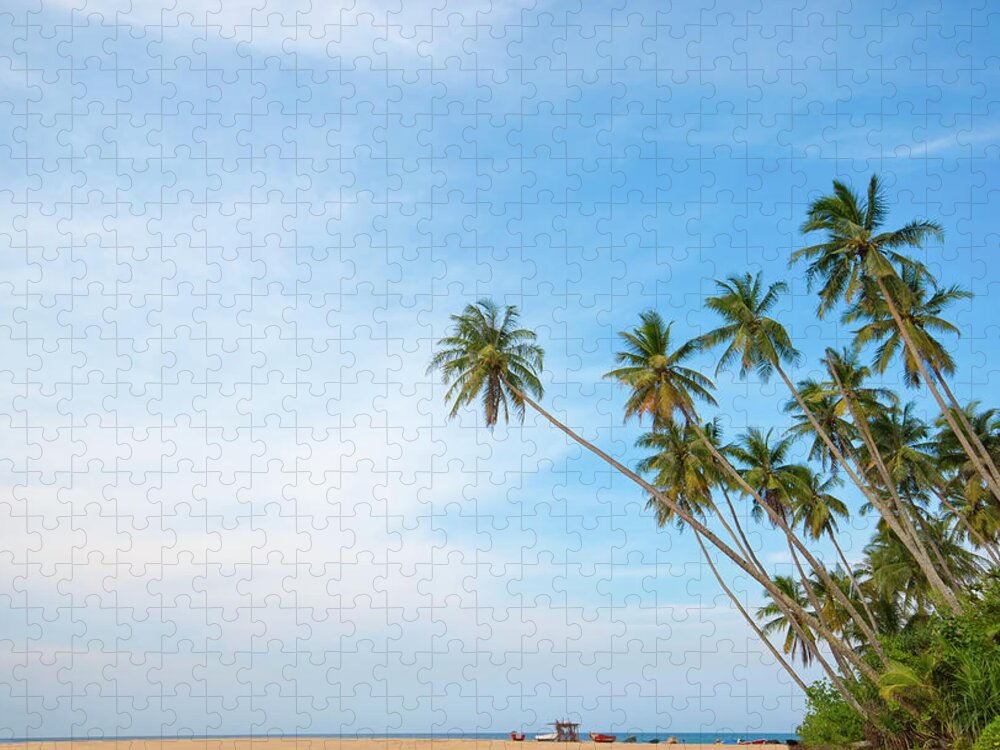 Tranquility Jigsaw Puzzle featuring the photograph Beach In Kuala Terengganu, Malaysia by Ahmad Faizal Yahya