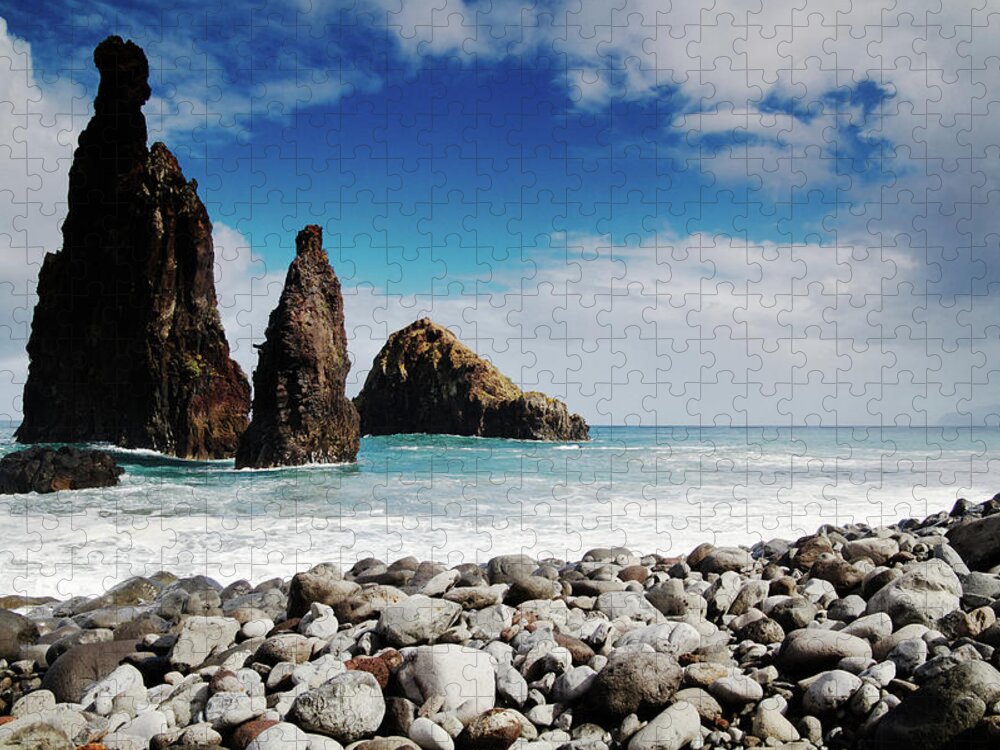 Beach In Madeira Jigsaw Puzzle by Zulufriend 