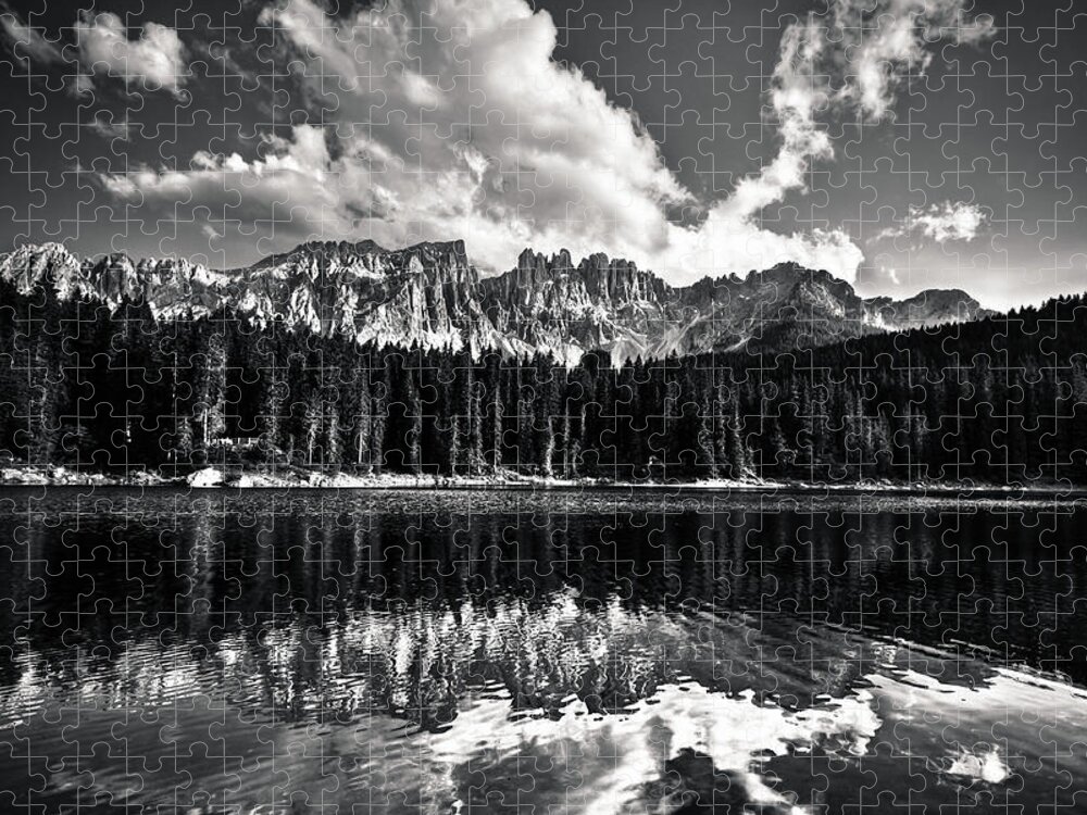 Scenics Jigsaw Puzzle featuring the photograph Beautiful Alpine Lake Reflection by Moreiso