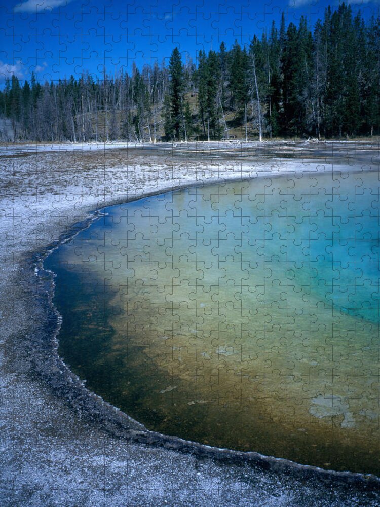 Beauty Pool Jigsaw Puzzle featuring the photograph Beauty Pool, Yellowstone by David Hosking