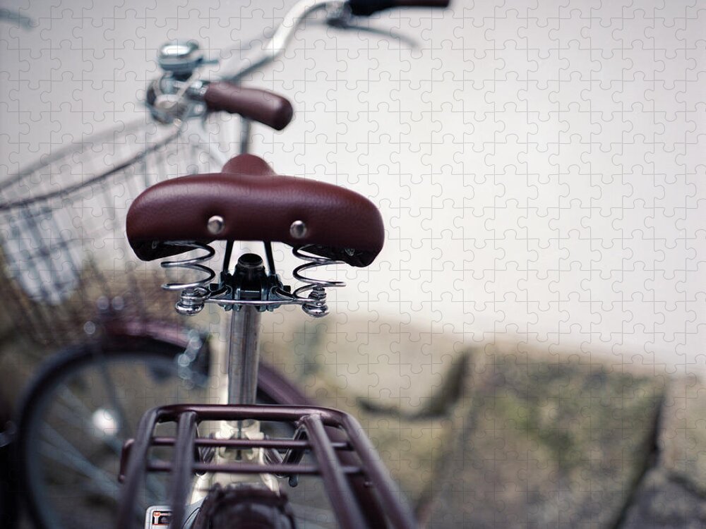 Handle Jigsaw Puzzle featuring the photograph Bicycle by Seeing Through My Eyes