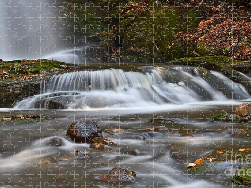 Water Fall Jigsaw Puzzle featuring the photograph Bittersweet Falls by Steve Brown