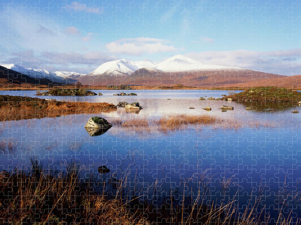 Scenics Jigsaw Puzzle featuring the photograph Black Mount, Rannoch Moor, Strathclyde by Abel