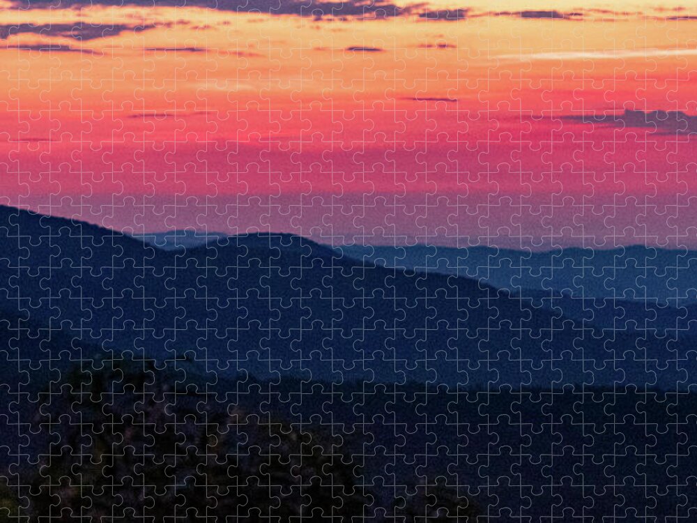 Blue Ridge Jigsaw Puzzle featuring the photograph Blue Ridge Sunrise by Minnie Gallman