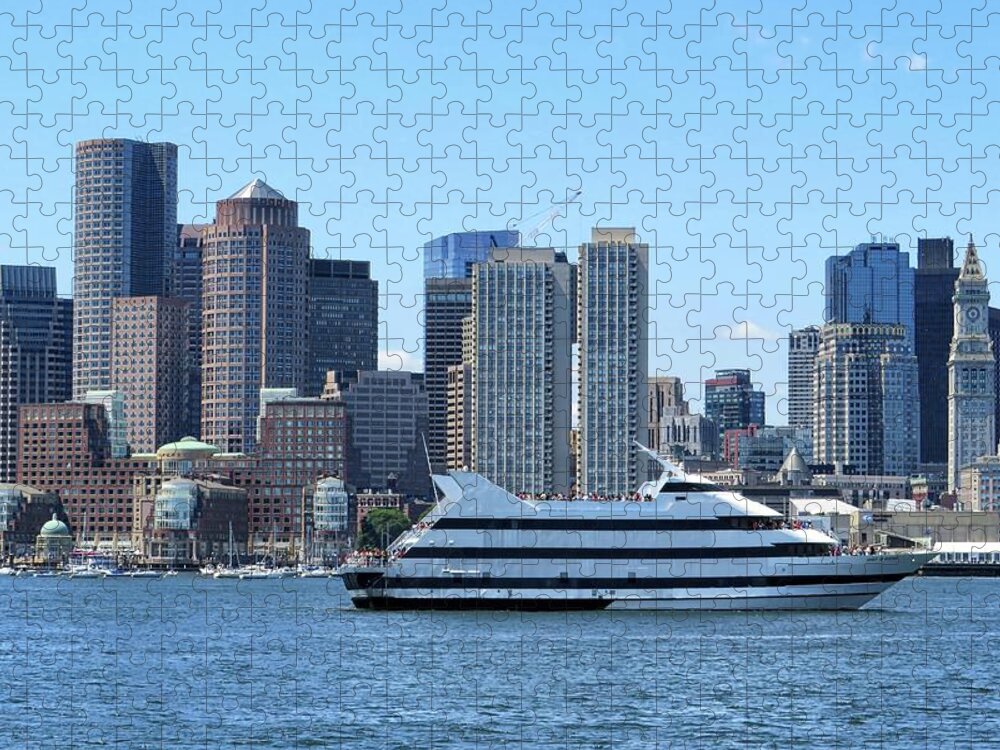 Boston Jigsaw Puzzle featuring the photograph Boston Skyline by Connor Beekman