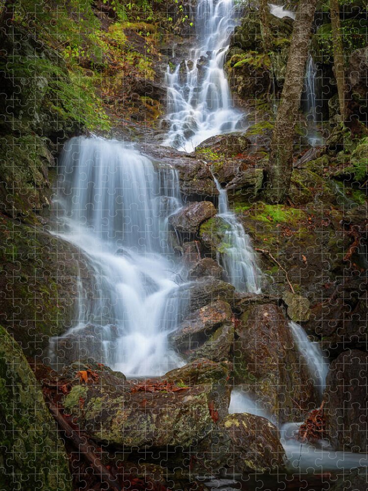 Waterfall Jigsaw Puzzle featuring the photograph Brace Mountain Falls NY by Bill Wakeley