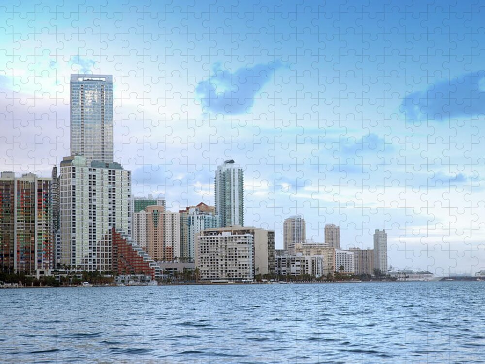 Apartment Jigsaw Puzzle featuring the photograph Brickell Skyline by Jfmdesign