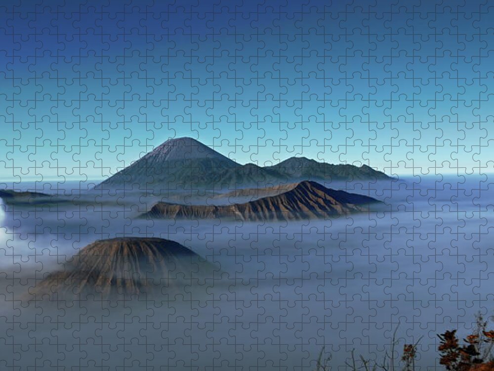 Scenics Jigsaw Puzzle featuring the photograph Bromo Face 2 by By Matrach
