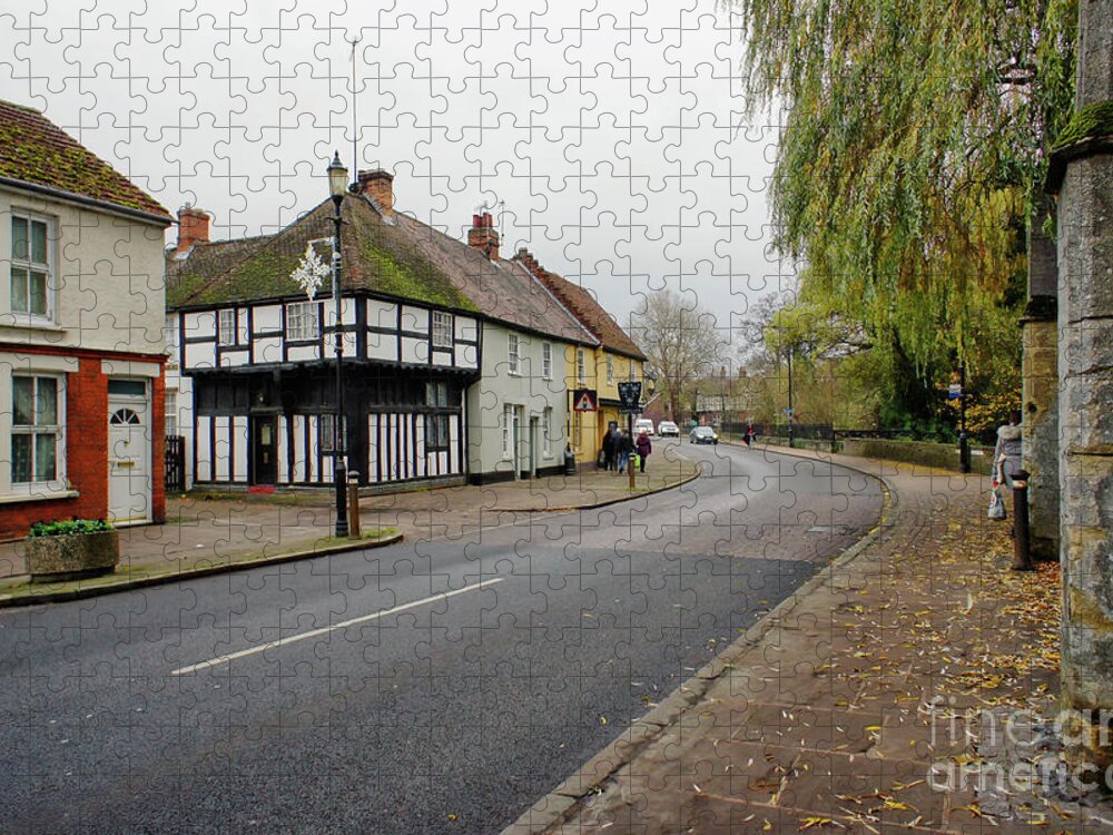 Anglia Jigsaw Puzzle featuring the photograph Bury St Edmunds Street by Tom Gowanlock
