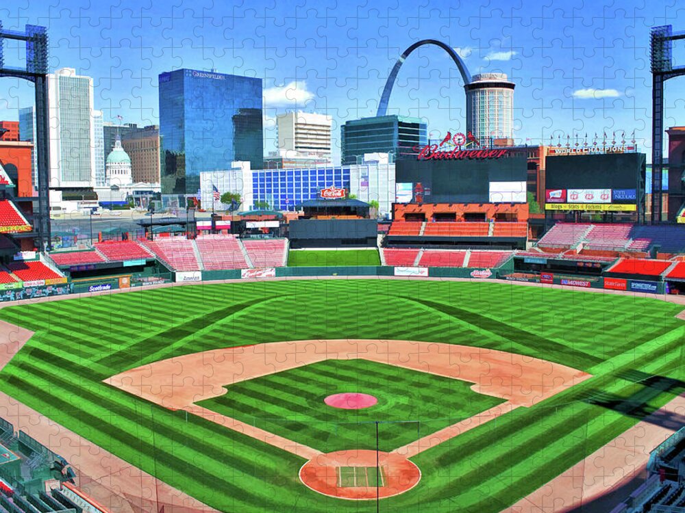 Busch Stadium St Louis Cardinals Baseball Ballpark Stadium Jigsaw Puzzle by  Christopher Arndt - Pixels Merch
