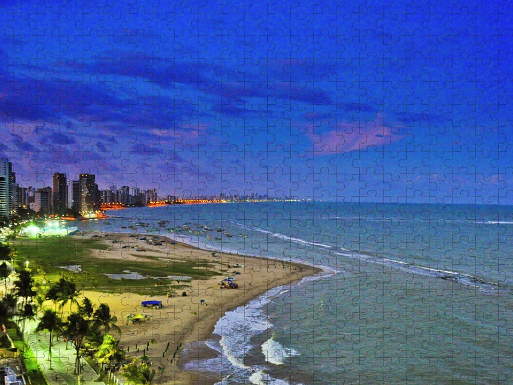 Pernambuco State Jigsaw Puzzle featuring the photograph Candeias - View From My Porch by Photolao