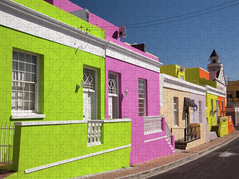 Steps Jigsaw Puzzle featuring the photograph Cape Malay District, Cape Town, South by Karen Desjardin