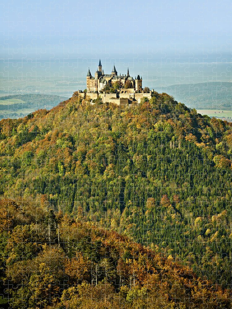 Arch Jigsaw Puzzle featuring the photograph Castle Hohenzollern, Germany by 35007