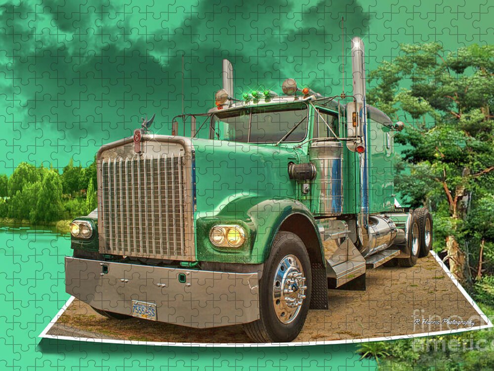 Big Rigs Jigsaw Puzzle featuring the photograph Catr9299a-19 by Randy Harris