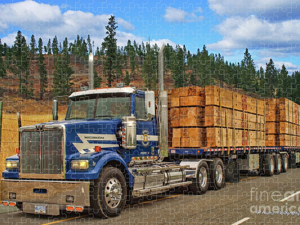 Big Rigs Jigsaw Puzzle featuring the photograph Catr9310-19 by Randy Harris