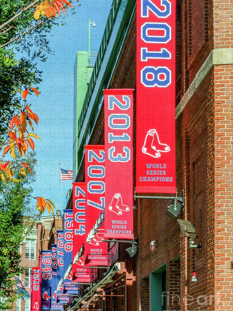 Red Sox Jigsaw Puzzle featuring the photograph Champs Again by Mike Ste Marie