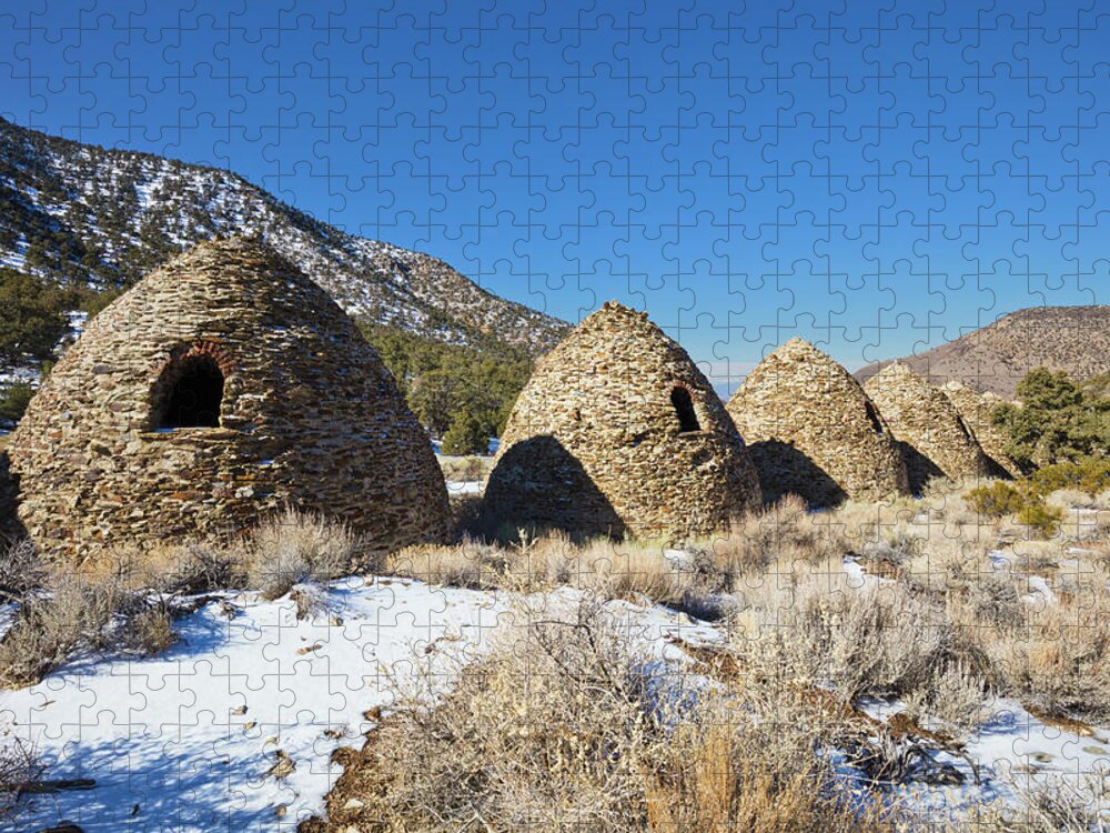 Tom Daniel Jigsaw Puzzle featuring the photograph Charcoal Kilns Back by Tom Daniel