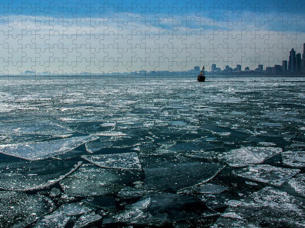 Lake Michigan Jigsaw Puzzle featuring the photograph Chicago from navy pier 2 by Stuart Manning