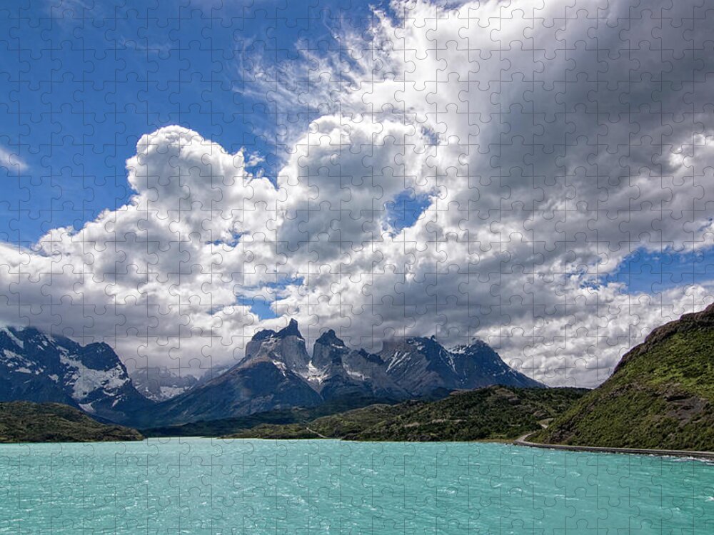 Scenics Jigsaw Puzzle featuring the photograph Chile 5 Torres Del Paine by Luismix