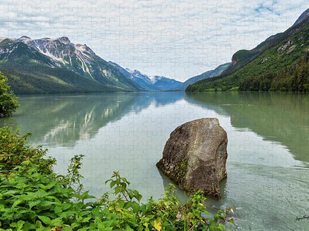 Chilkoot Lake Jigsaw Puzzle featuring the photograph Chilkoot Lake by Jurgen Lorenzen