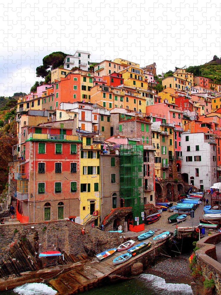 Outdoors Jigsaw Puzzle featuring the photograph Cinque Terre, Italy by Annhfhung