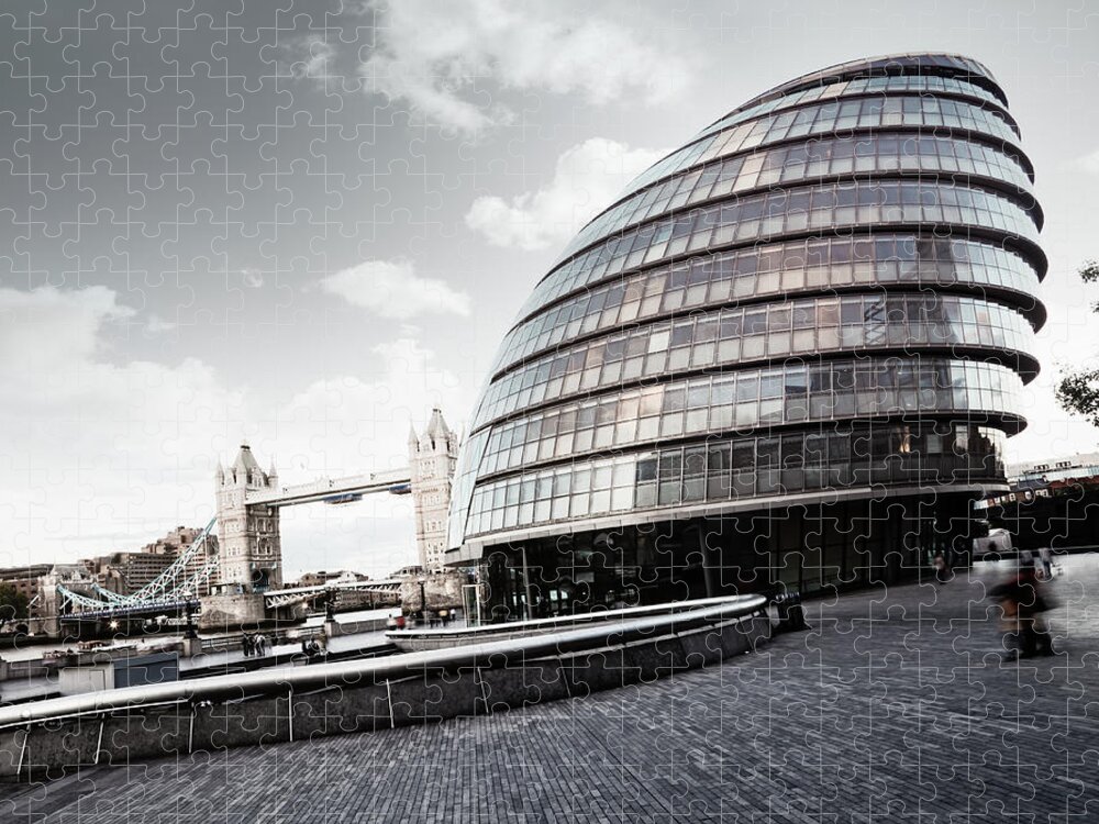 Gla Building Jigsaw Puzzle featuring the photograph City Hall, London by R-j-seymour