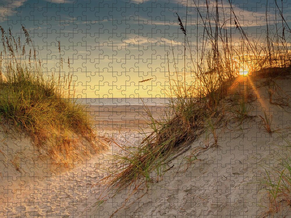 Coastal Jigsaw Puzzle featuring the photograph Coastal Dunes by Andy Amos
