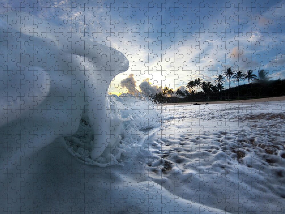 Wave Jigsaw Puzzle featuring the photograph Coconut Meringue by Sean Davey