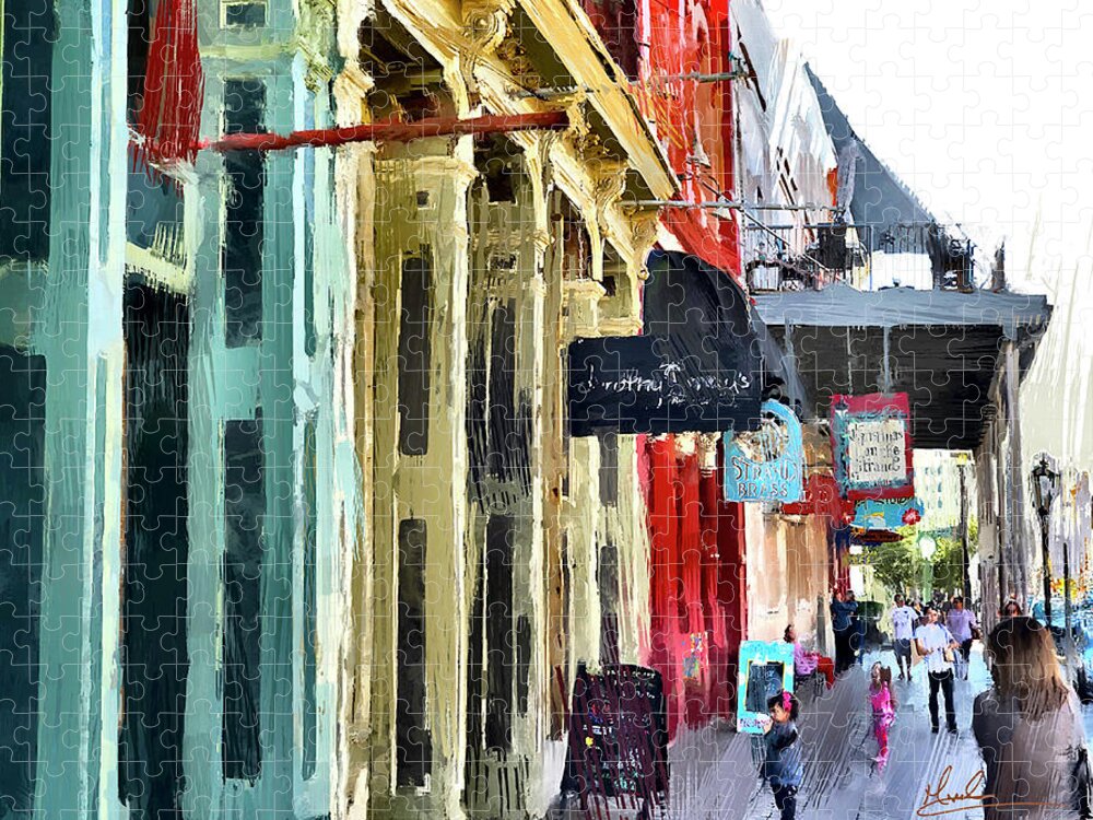 Colorful Jigsaw Puzzle featuring the photograph Colorful Storefronts by GW Mireles