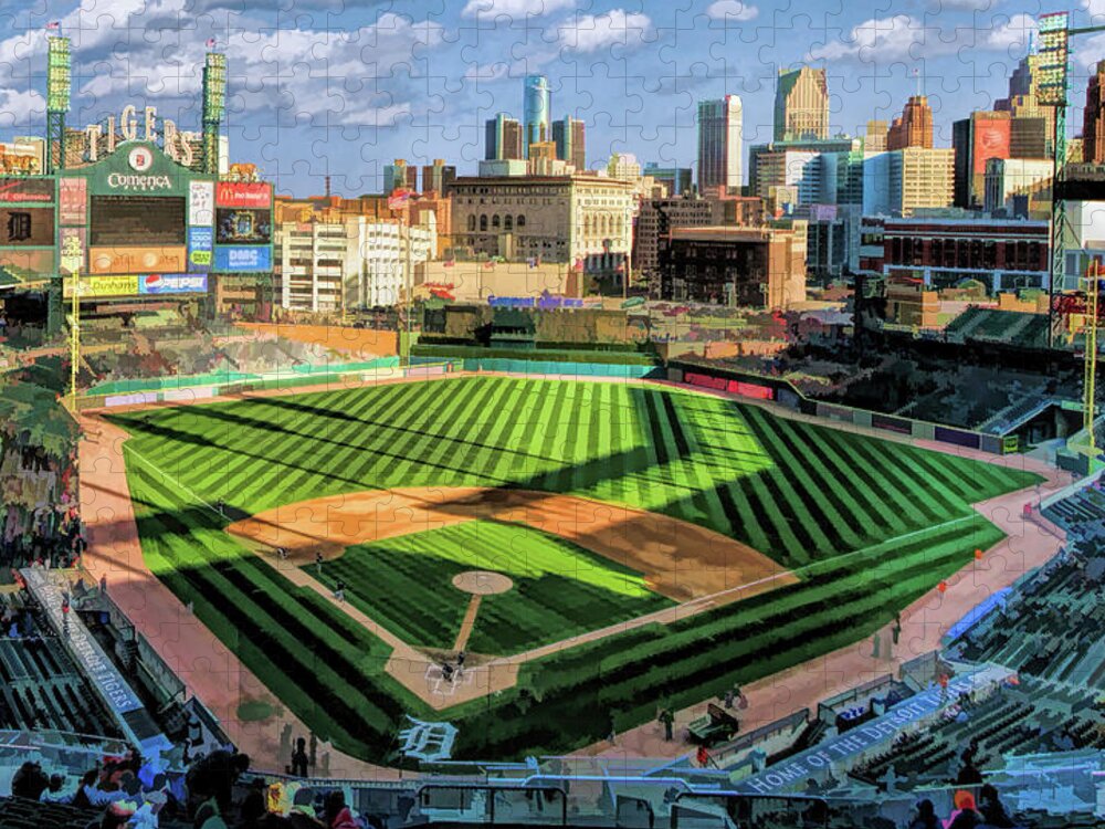 Comerica Park Detroit Tigers Baseball Ballpark Stadium Jigsaw Puzzle by  Christopher Arndt - Pixels